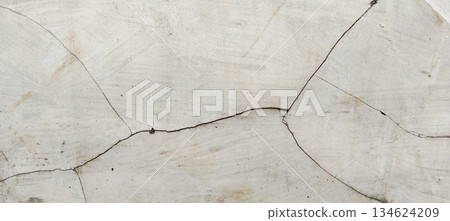 Cracked concrete wall texture background 134624209