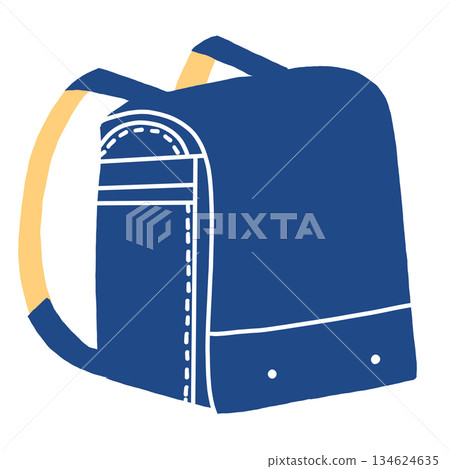 書包簡圖 - 入學典禮/小學生圖標 134624635