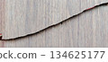 Old, dry, cracked wood texture with wood grain patterns. 134625177