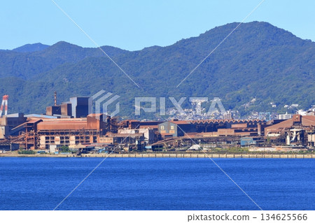 Faded former steel mill site (Kure City) 134625566