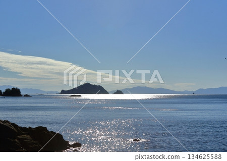 從茶臼山（廣島縣江田島市）附近眺望山口縣 134625588