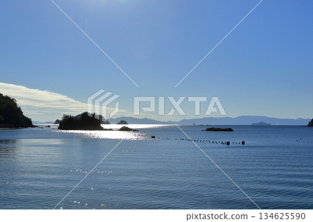 從茶臼山(廣島縣江田島市)附近眺望山口縣 從茶臼山(廣島縣江田島市)附近眺望山口縣 134625590