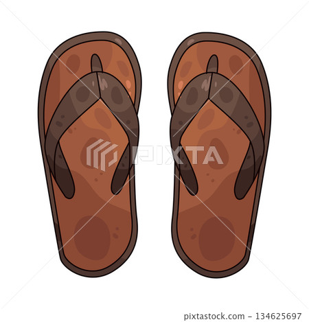 illustration of Flip flops 134625697