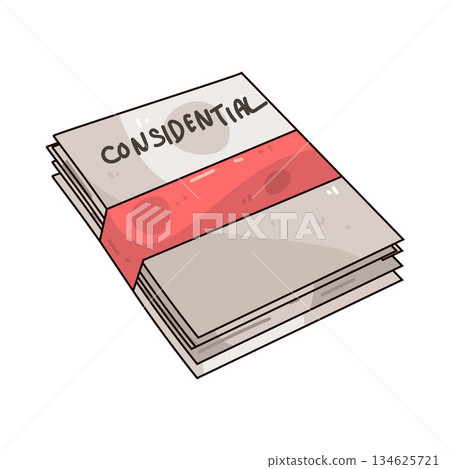 illustration of Confidential illustration of Confidential 134625721