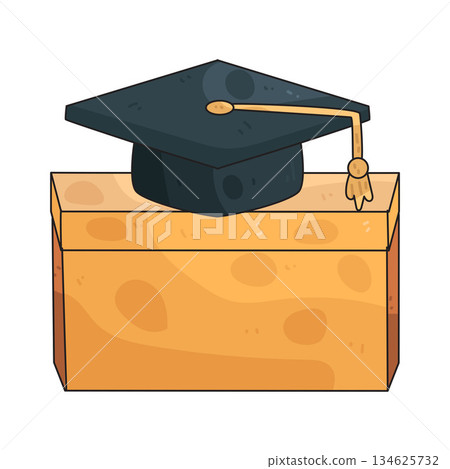illustration of Graduation gift illustration of Graduation gift 134625732