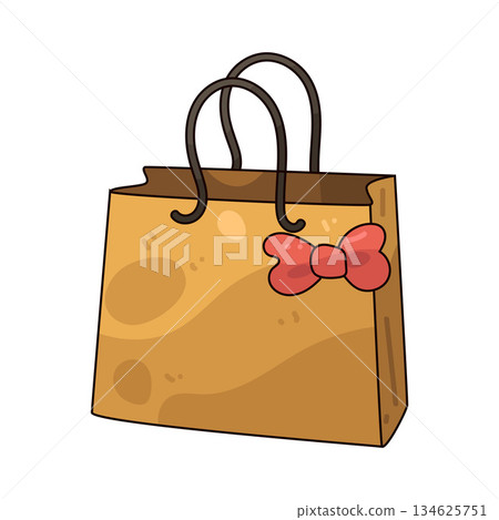 illustration of Gift bag 134625751