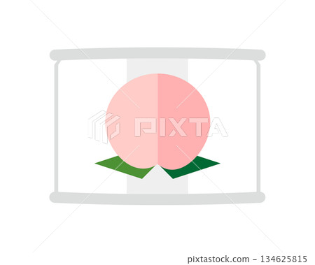 罐裝白桃正面圖（迷你尺寸） 134625815