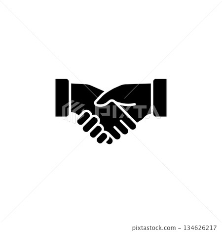 Handshake gesture vector icon. Hand gesture icon solid style. perfect use for logo, presentation, website, and more. modern icon design glyph style Handshake gesture vector icon. Hand gesture icon solid style. perfect use for logo, presentation, website, and more. modern icon design glyph style 134626217