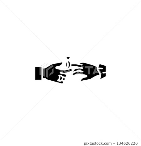 Wedding hand ring hand gesture vector icon. Hand gesture icon solid style. perfect use for logo, presentation, website, and more. modern icon design glyph style Wedding hand ring hand gesture vector icon. Hand gesture icon solid style. perfect use for logo, presentation, website, and more. modern icon design glyph style 134626220