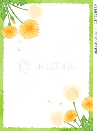 水彩蒲公英背景圖 134626459