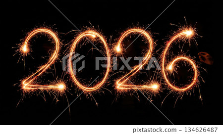 Sparkler Light Painting 2026 Long Exposure Sparkler Light Painting 2026 Long Exposure 134626487