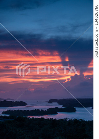 Evening view from Kirigaki Observatory, Shima City, Mie Prefecture Evening view from Kirigaki Observatory, Shima City, Mie Prefecture 134626766