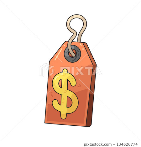 illustration of Price tag 134626774