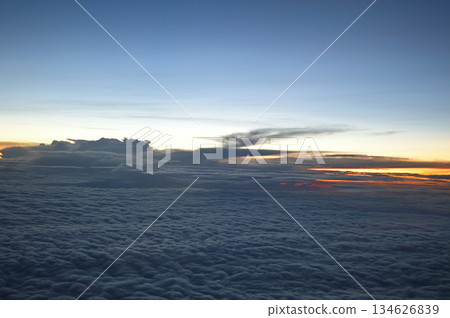 Dramatic Cloudy Sky at Sunset Dramatic Cloudy Sky at Sunset 134626839