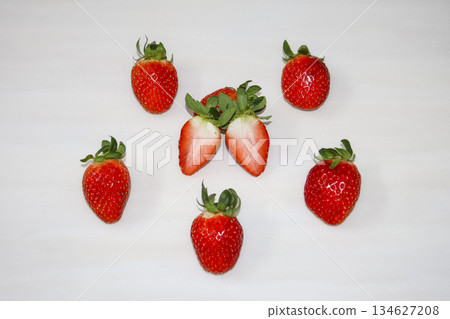 Fresh, juicy, sweet red strawberries. Fresh, juicy, sweet red strawberries. 134627208