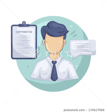 Illustration of copywriter Illustration of copywriter 134627666