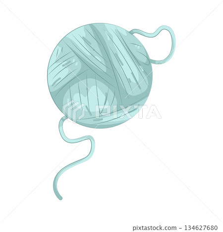 Illustration of yarn ball  134627680