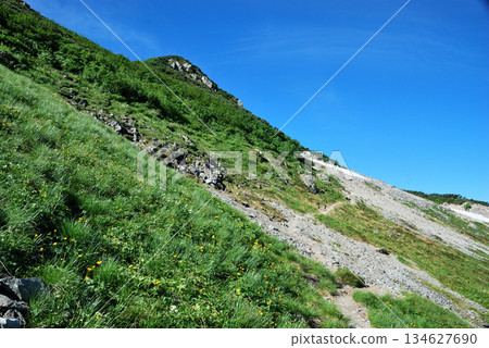 [Mountain Scenery] Toyama Prefecture, Northern Alps, Mt. Mitsumatarenge Traverse Route 134627690