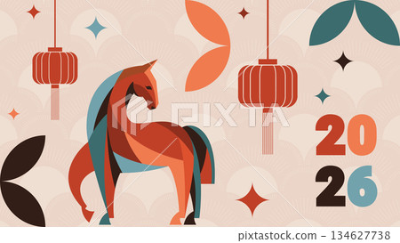 Chinese New Year of the horse Chinese New Year of the horse 134627738