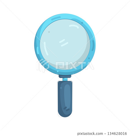Illustration of magnifying glass  134628016
