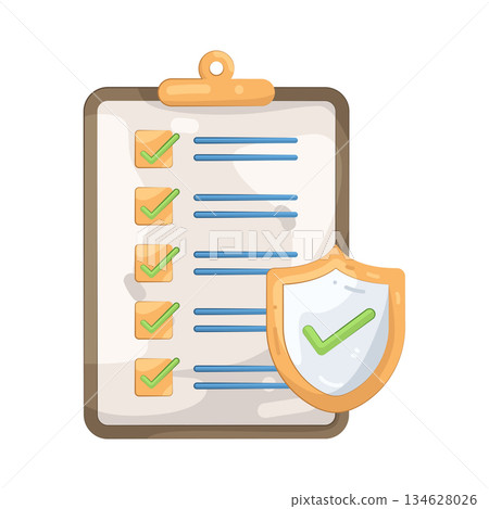Illustration of insurance policy Illustration of insurance policy 134628026