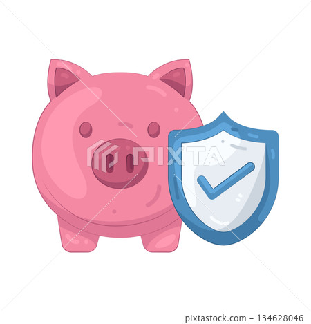 Illustration of financial insurance  134628046