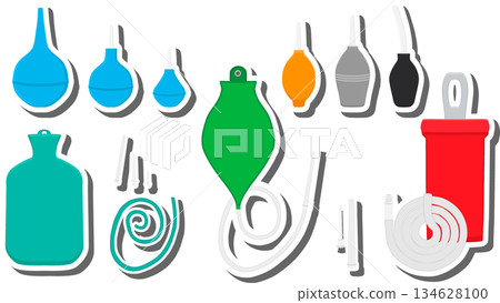 Set different types enemas of different size for hospital 134628100