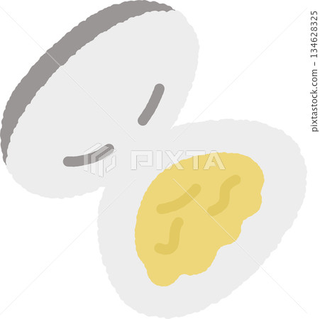 手繪圖圖示蛤蜊 134628325