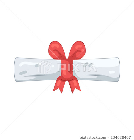 Illustration of diploma  134628407