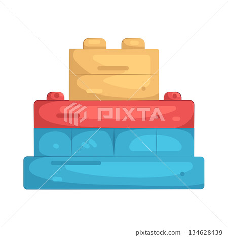Illustration of building blocks Illustration of building blocks 134628439
