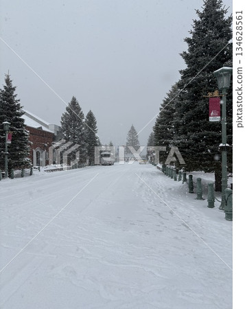 函館紅磚倉庫下雪了 134628561