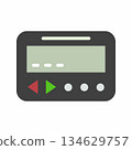 Pager icon vector image. Suitable for mobile apps, web apps and print media. 134629757