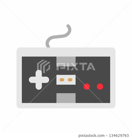 NES Controller icon vector image. Suitable for mobile apps, web apps and print media. NES Controller icon vector image. Suitable for mobile apps, web apps and print media. 134629763