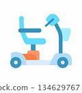 Mobility Scooter icon vector image. Suitable for mobile apps, web apps and print media. 134629767