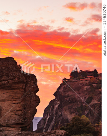 Monastery in Meteora, Greece Monastery in Meteora, Greece 134630746