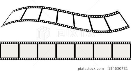 Movie film illustrations, frame materials 134630781