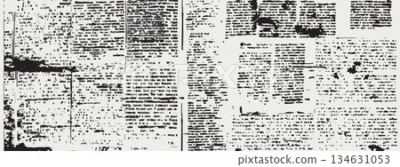 Vintage newspaper collage background Vintage newspaper collage background 134631053