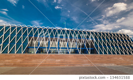 Palace of Independence timelapse hyperlapse, Central Asia, Kazakhstan, Astana Palace of Independence timelapse hyperlapse, Central Asia, Kazakhstan, Astana 134631588