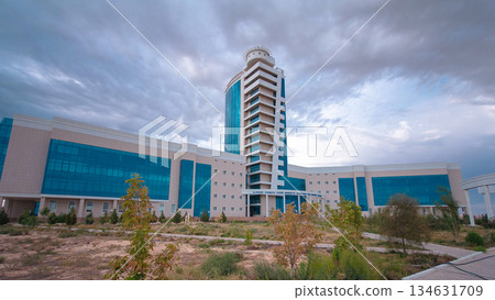 The building of the Caspian State University of Technologies and Engineering timelapse hyperlapse The building of the Caspian State University of Technologies and Engineering timelapse hyperlapse 134631709