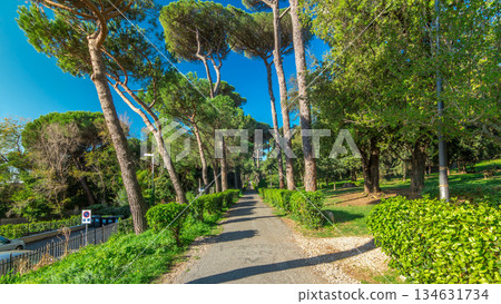 Villa Doria Pamphili park in beautiful town of Albano Laziale timelapse hyperlapse, Italy Villa Doria Pamphili park in beautiful town of Albano Laziale timelapse hyperlapse, Italy 134631734