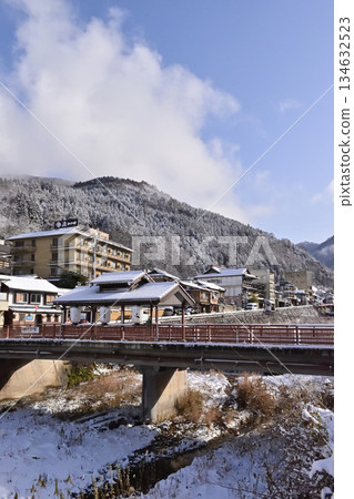 Shibu Onsen in winter, Nagano Prefecture 134632523