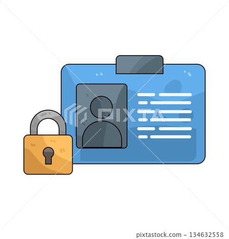 illustration of Identity Lock 134632558