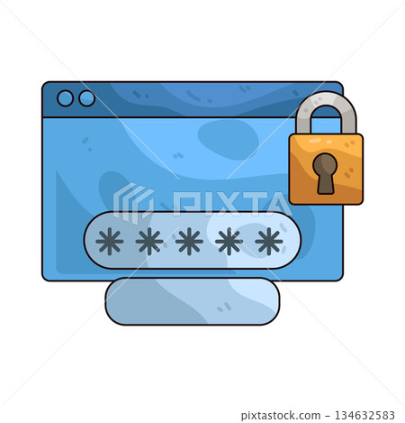 illustration of Password 134632583