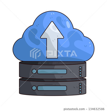illustration of Cloud Backup illustration of Cloud Backup 134632586