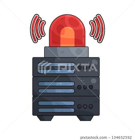 illustration of Intrusion Alert 134632592