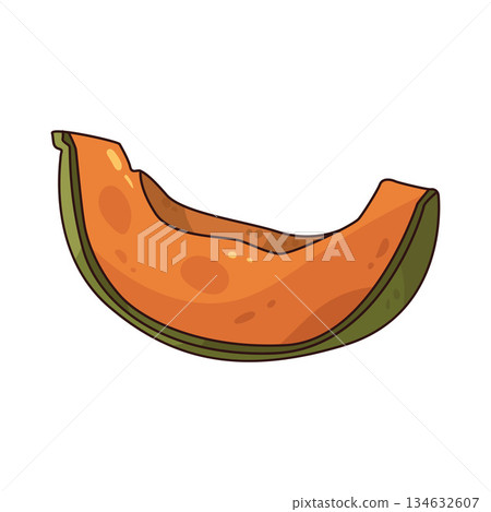 illustration of Musk Melon 134632607