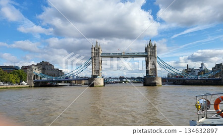 This is building around the icon of tower bridge London 134632897