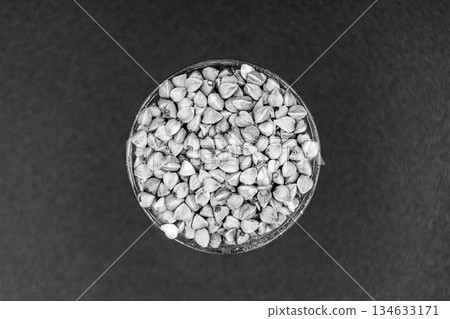 Organic dry buckwheat grains consisting of raw natural product Organic dry buckwheat grains consisting of raw natural product 134633171