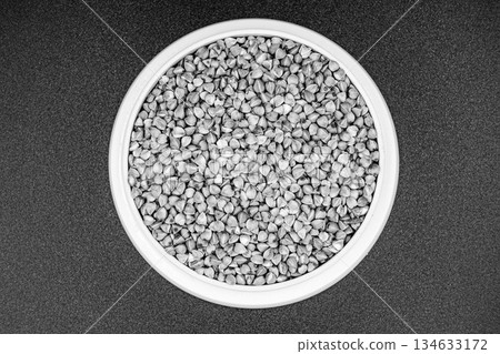 Organic dry buckwheat grains consisting of raw natural product Organic dry buckwheat grains consisting of raw natural product 134633172