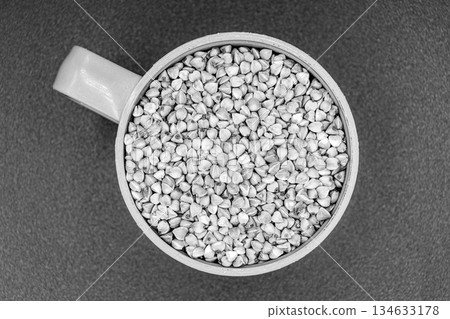 Organic dry buckwheat grains consisting of raw natural product Organic dry buckwheat grains consisting of raw natural product 134633178